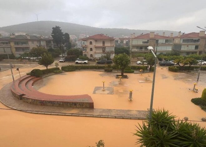 Tatil cennetinde sağanak kabus oldu